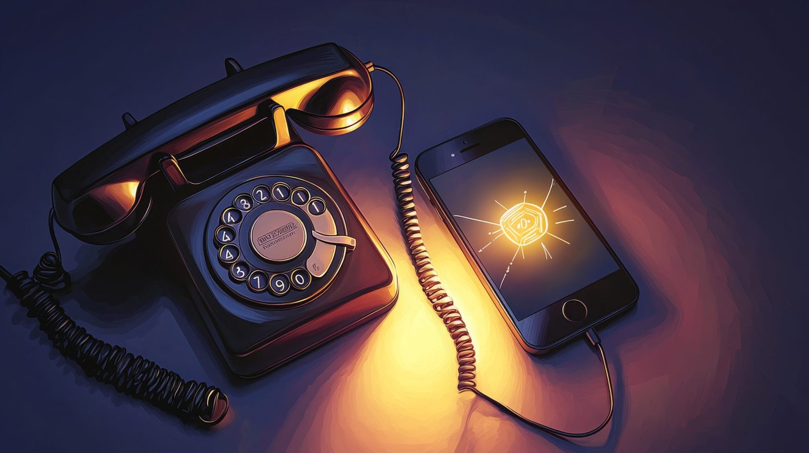 الهاتف الخفي والمفاتيح المضيئة