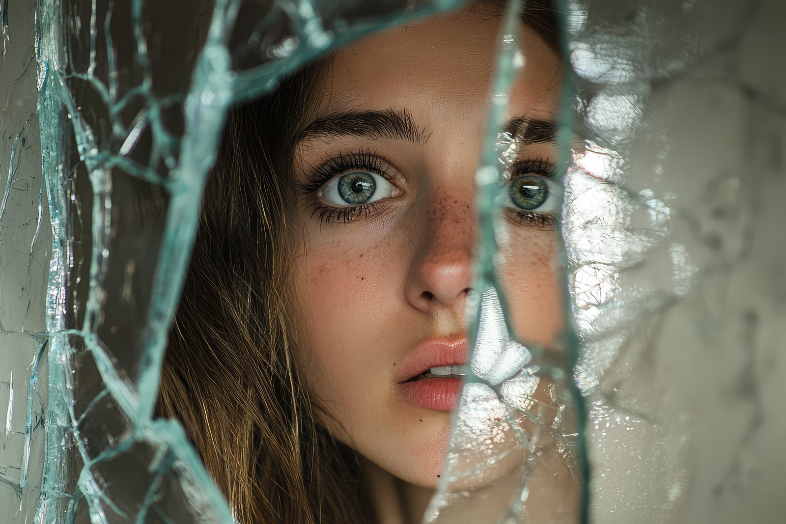 المرآة المشروخة 